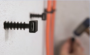 Tacos para pared serie LOK para trabajar con cables en paredes: para uso interior y exterior.