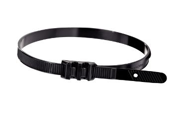 brida de plástico negra de cabeza plana serie ronusto de HellermannTyton