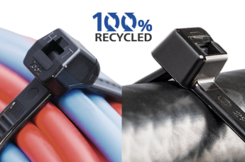 Bridas para cables fabricadas con materiales reciclados