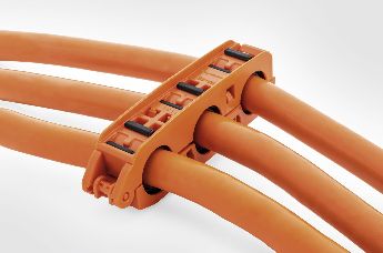Abrazaderas para cables de alta tensión
