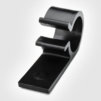 Clips para cables con tornillos para manojos de cables pesados