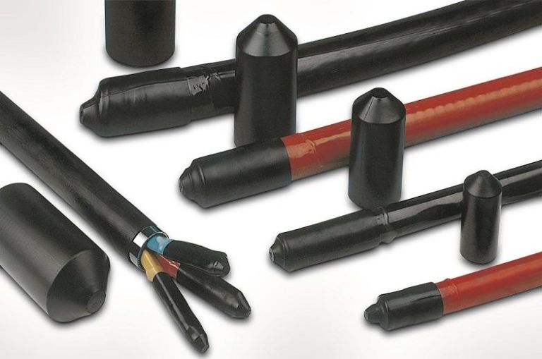 Capuchones termorretráctiles con revestimiento adhesivo para sellar los extremos de los cables