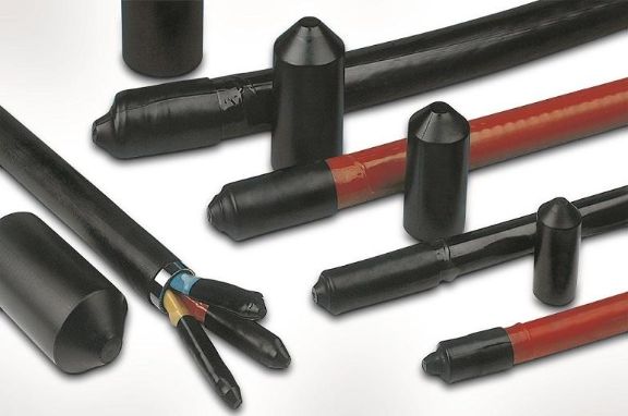 Capuchones termorretráctiles con revestimiento adhesivo para sellar los extremos de los cables