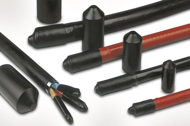 Capuchones termorretráctiles con revestimiento adhesivo para sellar los extremos de los cables