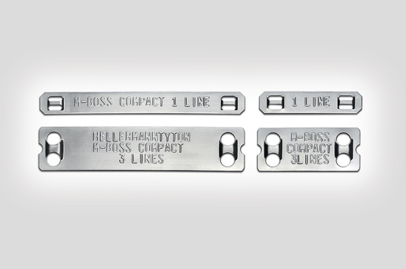 Marcadores compactos M-BOSS: una de las muchas soluciones de identificación de cables para aplicaciones especiales.