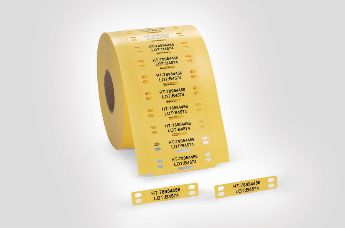 TIPTAG PU - Resistente a los rayos UV, amarillo: placa de identificación para alta temperatura