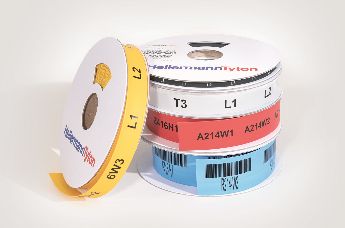 PartyKindom 200 etiquetas de tubo de números, bridas magnéticas para  cables, etiquetas para cables eléctricos, etiquetas de alambre, etiquetas