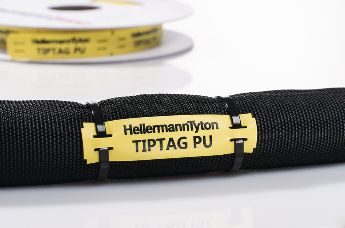 TIPTAG PU - Resistente a los rayos UV, amarillo: placa de identificación para alta temperatura