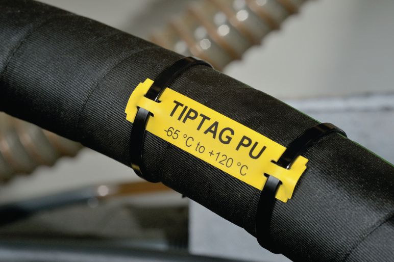 Etiquetas para cables estables a los rayos UV en bobinas continuas
