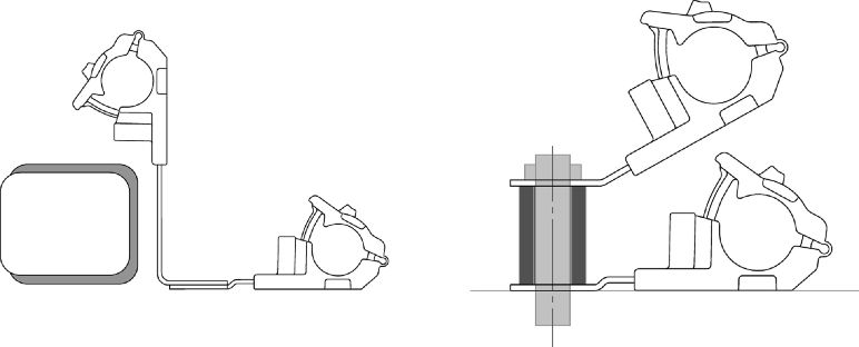 Configuraciones fijas de la abrazadera Ratchet P-Clamp