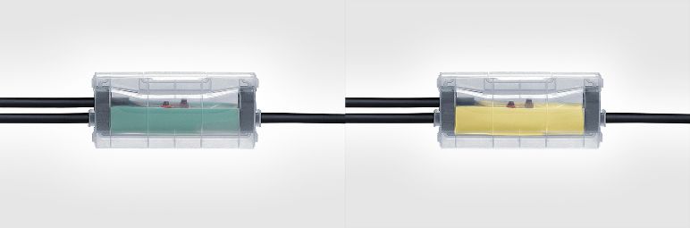 Empalme eléctrico de resina para instalación eléctrica RELICON PA HellermannTyton