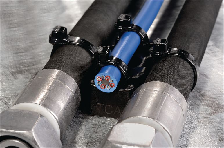 En la industria de trabajos pesados, a menudo se requieren soluciones para organizar cables como las nuestras.