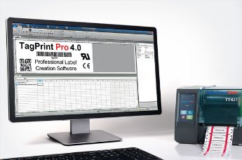 Imprima usted mismo etiquetas para cables estándard y termorretráctiles con el software de impresión TagPrint Pro.