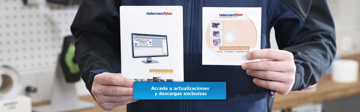 Portal TagPrint Pro de HellermannTyton: Accede a actualizaciones y descargas individuales