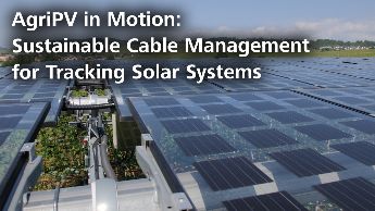 AgriPV in Motion: Sustainable Cable Management for Tracking Solar Systems