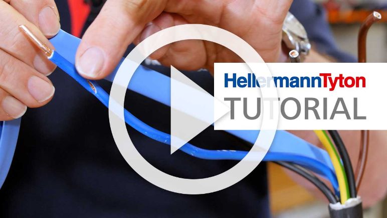 Reparación de Cables con Tubos Termoretráctiles de Colores HellermannTyton