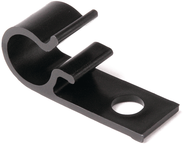 Los soportes para cables de la serie D-Clip ahorran tiempo y costes porque el cable simplemente se presiona sobre el soporte