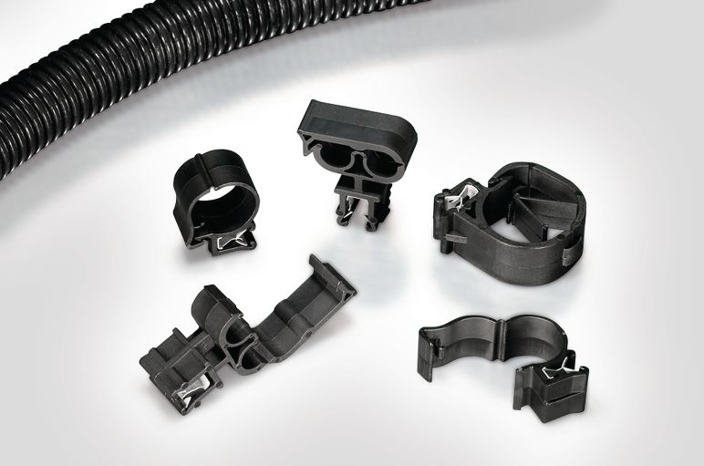 abrazadera de clip para bordes en 1 y 2 partes