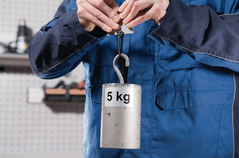 clips de cables para perfil con resistencia de extracción de hasta 5 Kg