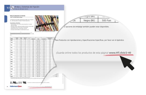 función de mis descargas de HellermannTyton con la que podrás guardar tus productos favoritos