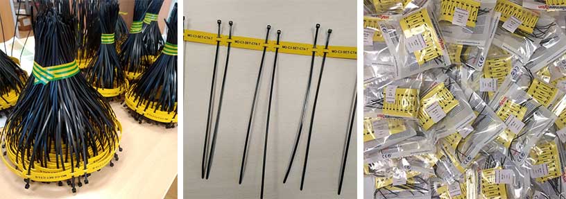 ensamblados de bridas y etiquetas para cables de hellermanntyton