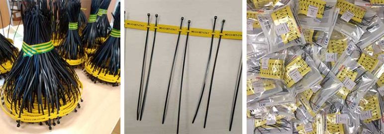 ensamblados de bridas y etiquetas para cables de hellermanntyton